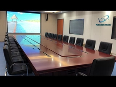 Le moniteur escamotable motorisé intégrant avec l'unité de discussion de conférence, microphone est escamotable